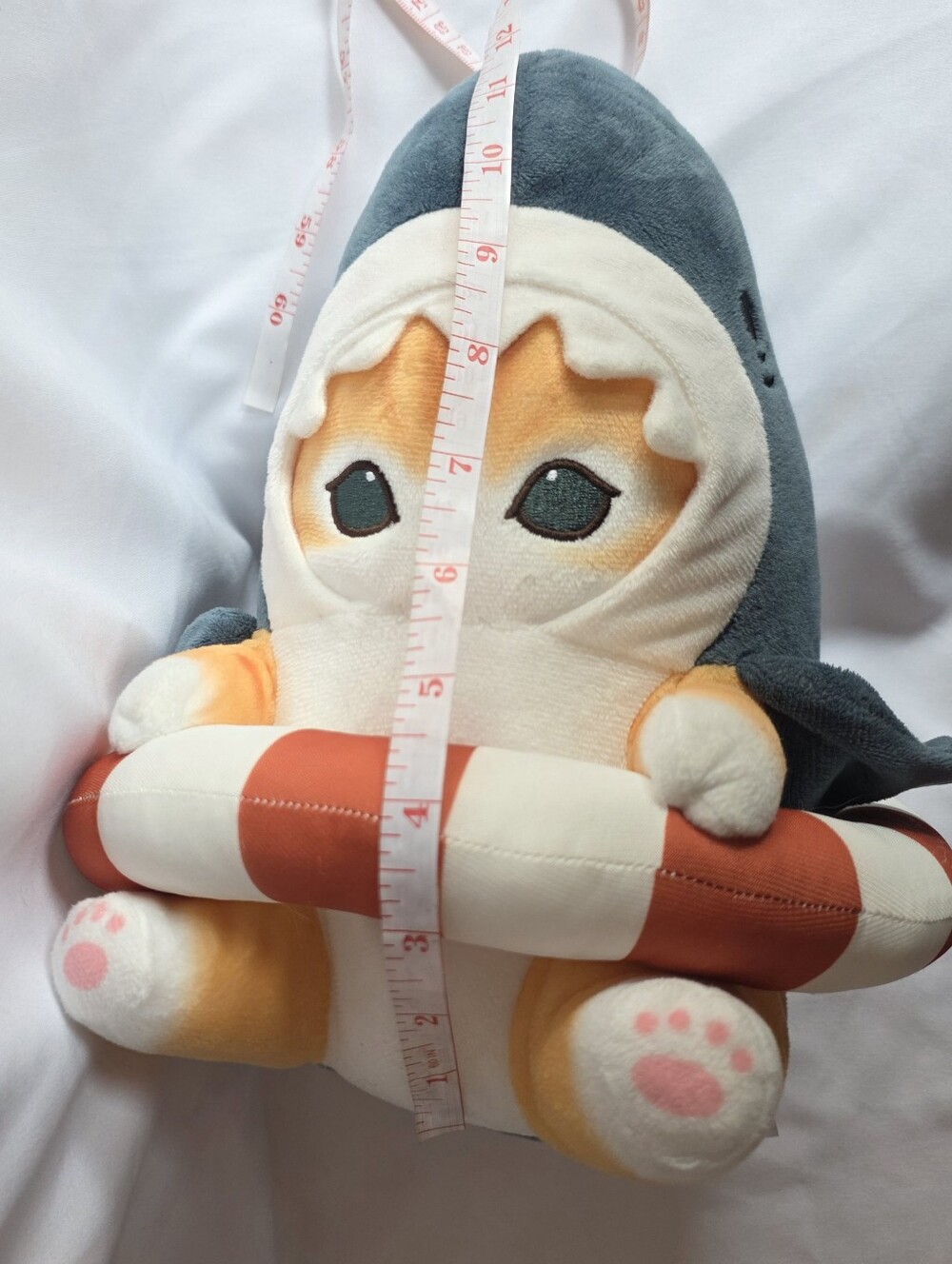 Mofusand Shark Cat Plush 12" Stuffed Animal Life Preserver Kawaii Cute - Picture 7 of 7